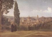 Jean Baptiste Camille  Corot Florence (mk11) oil on canvas
